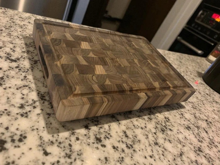 Thớt gỗ Teak đầu sớ CB04