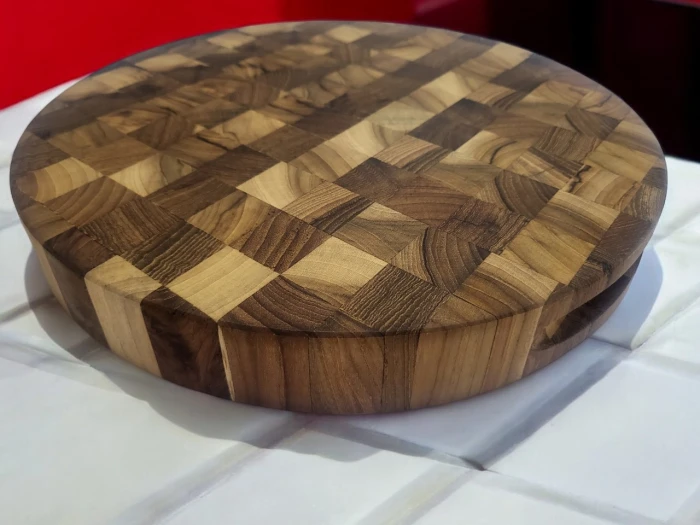 Thớt gỗ Teak đầu sớ CB08